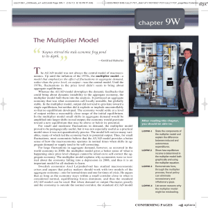 chapter 9W The Multiplier Model