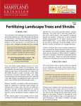 Fertilizing Landscape Trees and Shrubs