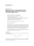Resolution of First-and Second-Order Linear Differential Equations