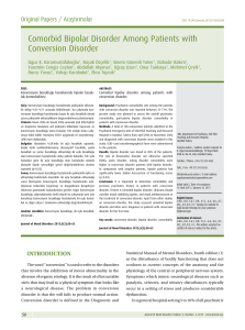 Comorbid Bipolar Disorder Among Patients with Conversion Disorder