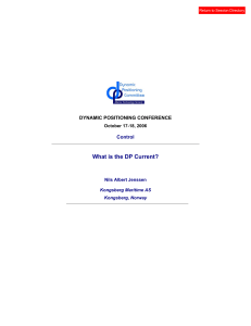 What is the DP Current? - Dynamic Positioning Committee