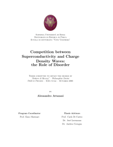 Competition between Superconductivity and Charge Density Waves