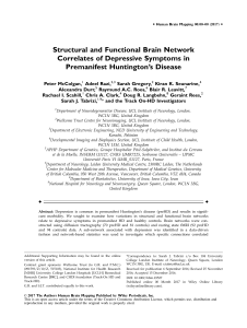 Structural and functional brain network correlates of depressive