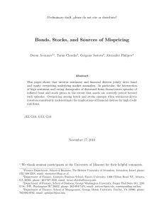 Bonds, Stocks, and Sources of Mispricing