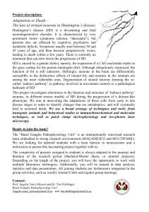 The fate of striatal neurons in Huntington`s disease