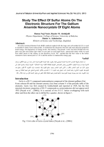 Study The Effect Of Sulfur Atoms On The Electronic Structure