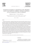 Geochemical investigation of serpentinized oceanic lithospheric