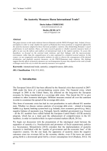 Do Austerity Measures Harm International Trade?