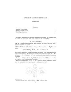 OPERADS IN ALGEBRAIC TOPOLOGY II Contents The little