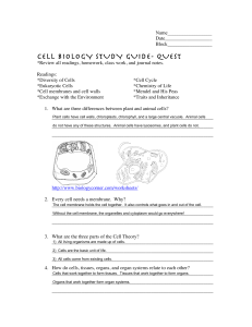 Cell Quest Study Guide Answers