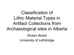 Lithic Raw Material - U of L Personal Web Sites
