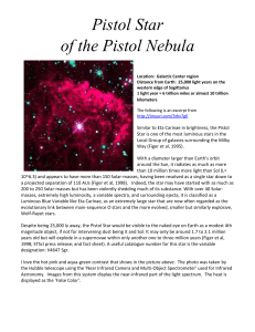 Pistol Star of the Pistol Nebula