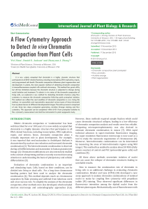 A Flow Cytometry Approach to Detect In vivo Chromatin Compaction