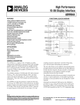 AD9984A High Performance 10-Bit Display Interface Data Sheet