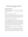 FREQUENTLY ASKED QUESTIONS Content Questions