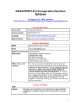 ANS/NTR/PO 415 Comparative Nutrition Syllabus