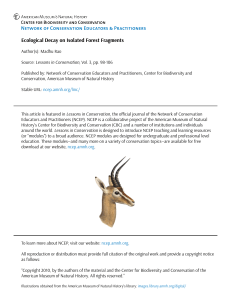 Ecological Decay on Isolated Forest Fragments