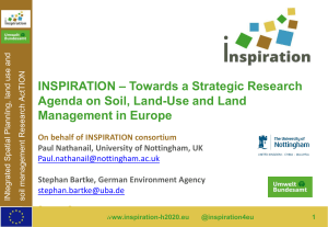 INSPIRATION – Towards a Strategic Research Agenda on Soil, Land