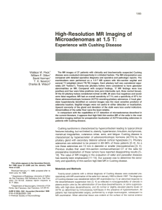High-Resolution MR Imaging of Microadenomas at 1.5 T