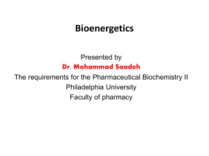 Bioenergetics, glycolysis, metabolism of monosaccharides and