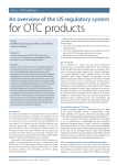 An overview of the US regulatory system for OTC products
