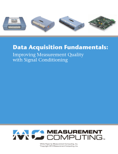 Data Acquisition Fundamentals