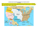 GROWING PAINS: WESTWARD EXPANSION AND “MANIFEST