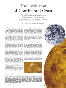 The evolution of continental crust