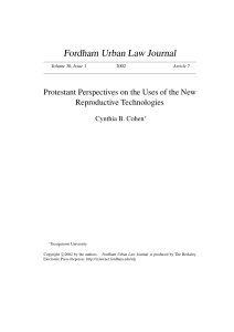 Protestant Perspectives on the Uses of the New