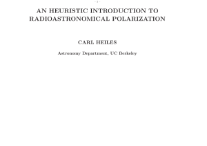 an heuristic introduction to radioastronomical polarization