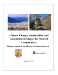 Climate Change Vulnerability and Adaptation Strategies for Natural