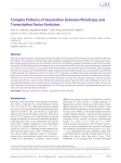 Complex patterns of association between pleiotropy with