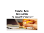 Chapter two: Bureaucracy