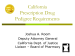 California Prescription Drug Pedigree Requirements