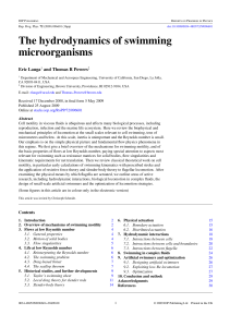 The hydrodynamics of swimming microorganisms