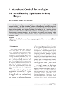 Nondiffracting Light Beams for Long Ranges