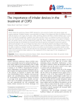 The importance of inhaler devices in the treatment of COPD