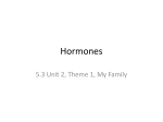 5.3 unit 2 theme 1 Hormones