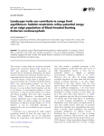 Landscape traits can contribute to range limit equilibrium: habitat