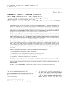 Proterozoic Tectonics: An Indian Perspective