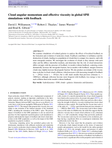 Cloud angular momentum and effective viscosity in