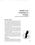 Health Care Technology in Sweden