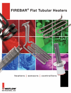 FIREBAR Flat Tubular Heaters