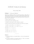 MATH 307: Problem Set #3 Solutions