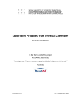 Laboratory Practices from Physical Chemistry