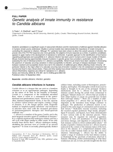 Genetic analysis of innate immunity in resistance to