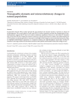 Transposable elements and microevolutionary changes in