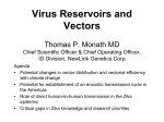 Virus Reservoirs and Vectors