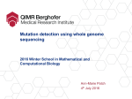 Mutation detection using whole genome sequencing