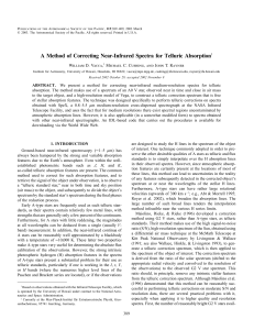 A Method of Correcting Near-Infrared Spectra for Telluric Absorption